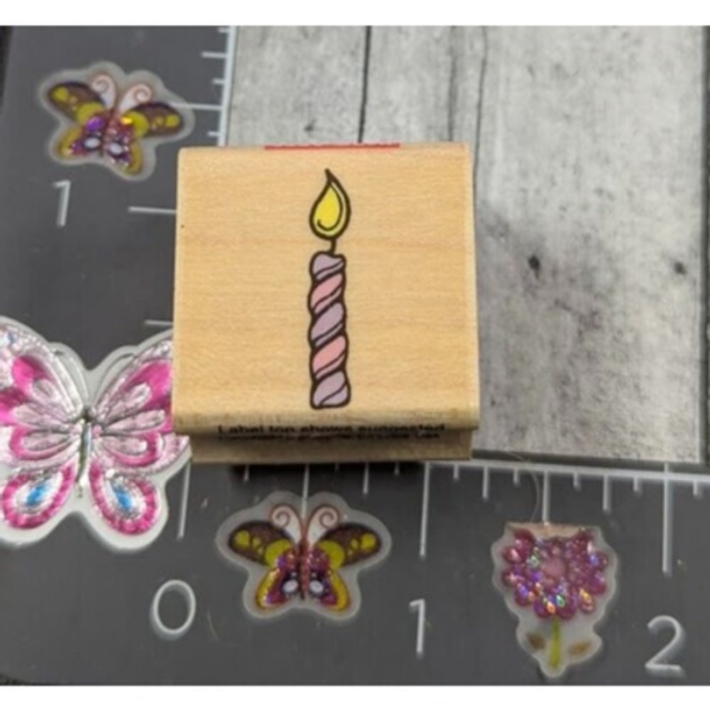 Hero Arts Candle Single A007 Rubber Stamp Wood #C97